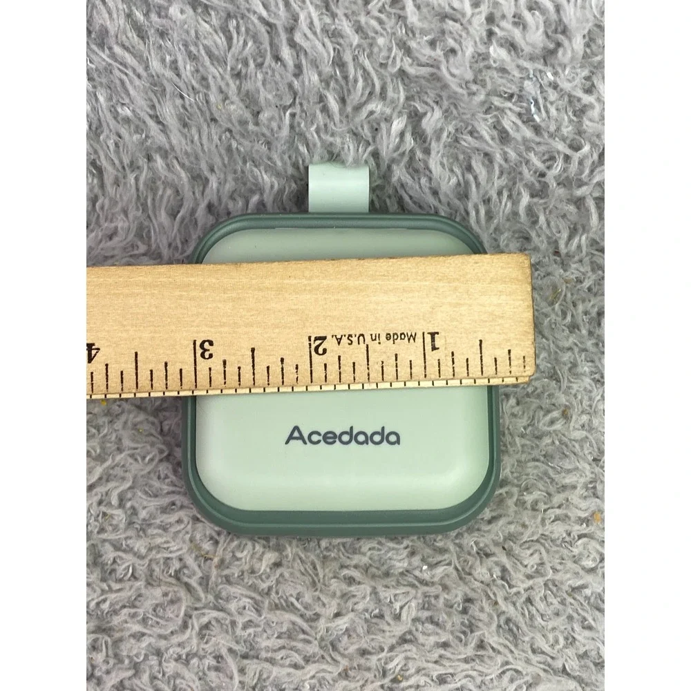 Lot of 2 Acedada Portable Pill Organizer 4‎ Compartment Travel Medicine Box NEW